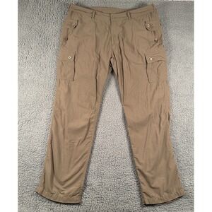 Clothing Arts Cargo Pants P-Cubed Pick Pocket Proof Men's 40 Beige Nylon‎ Travel